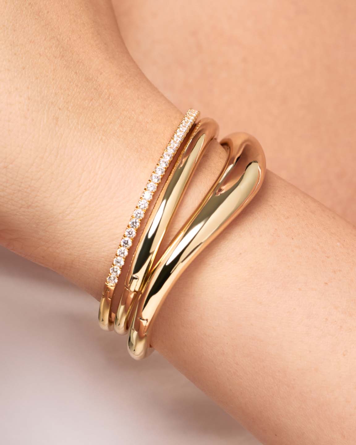 Bangle Bracelet - Talia Silver