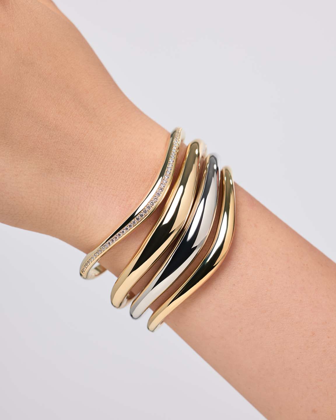 Bangle Bracelet - Talia Silver