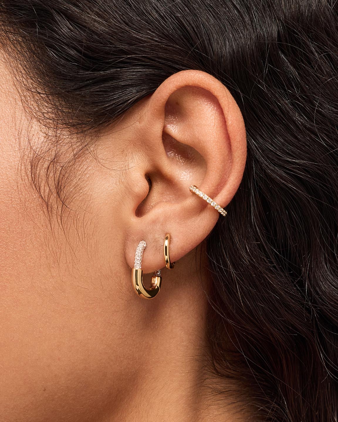 Gold Hoops - Brynley Hoops Large