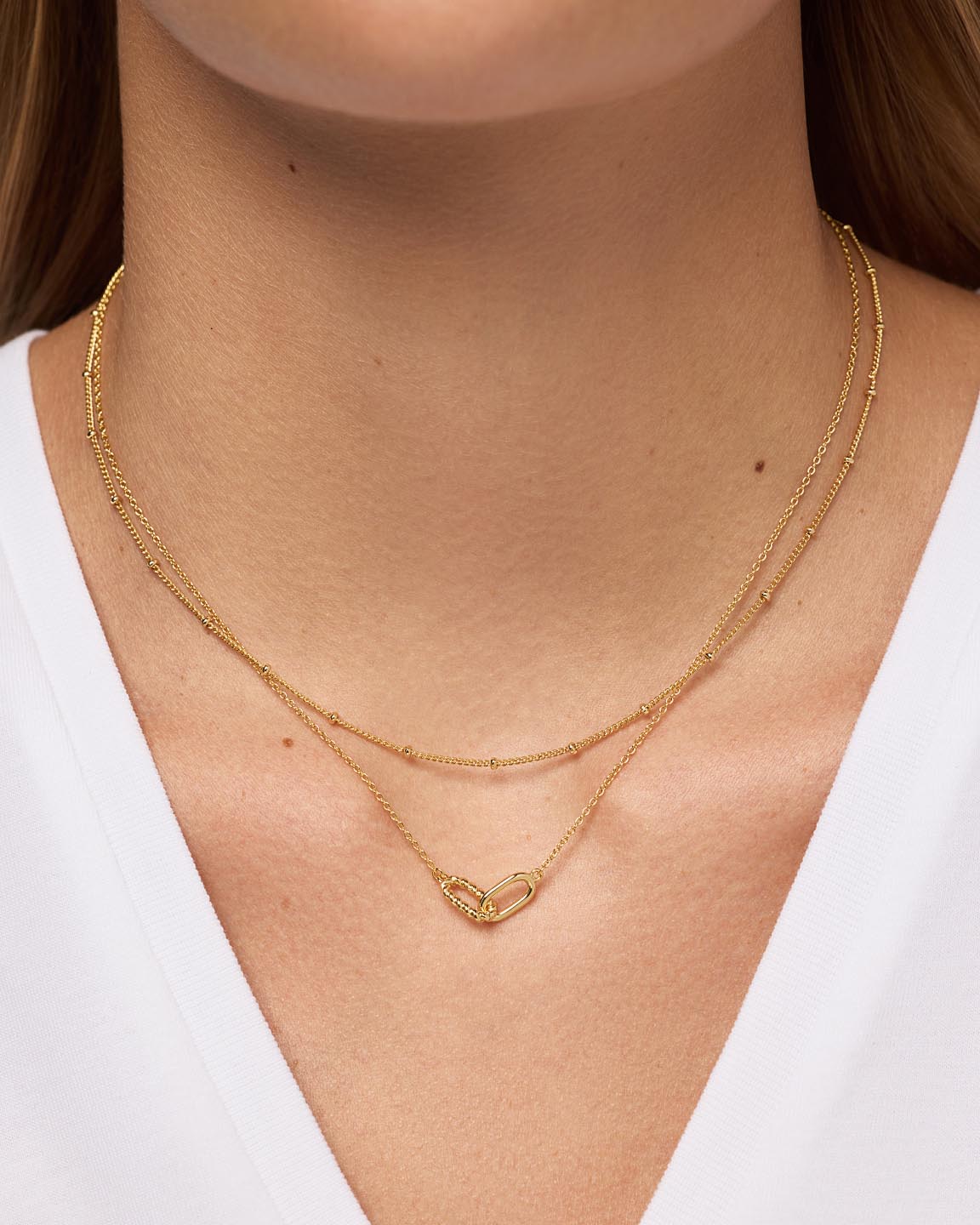 Gold Pendant Necklace - Juniper