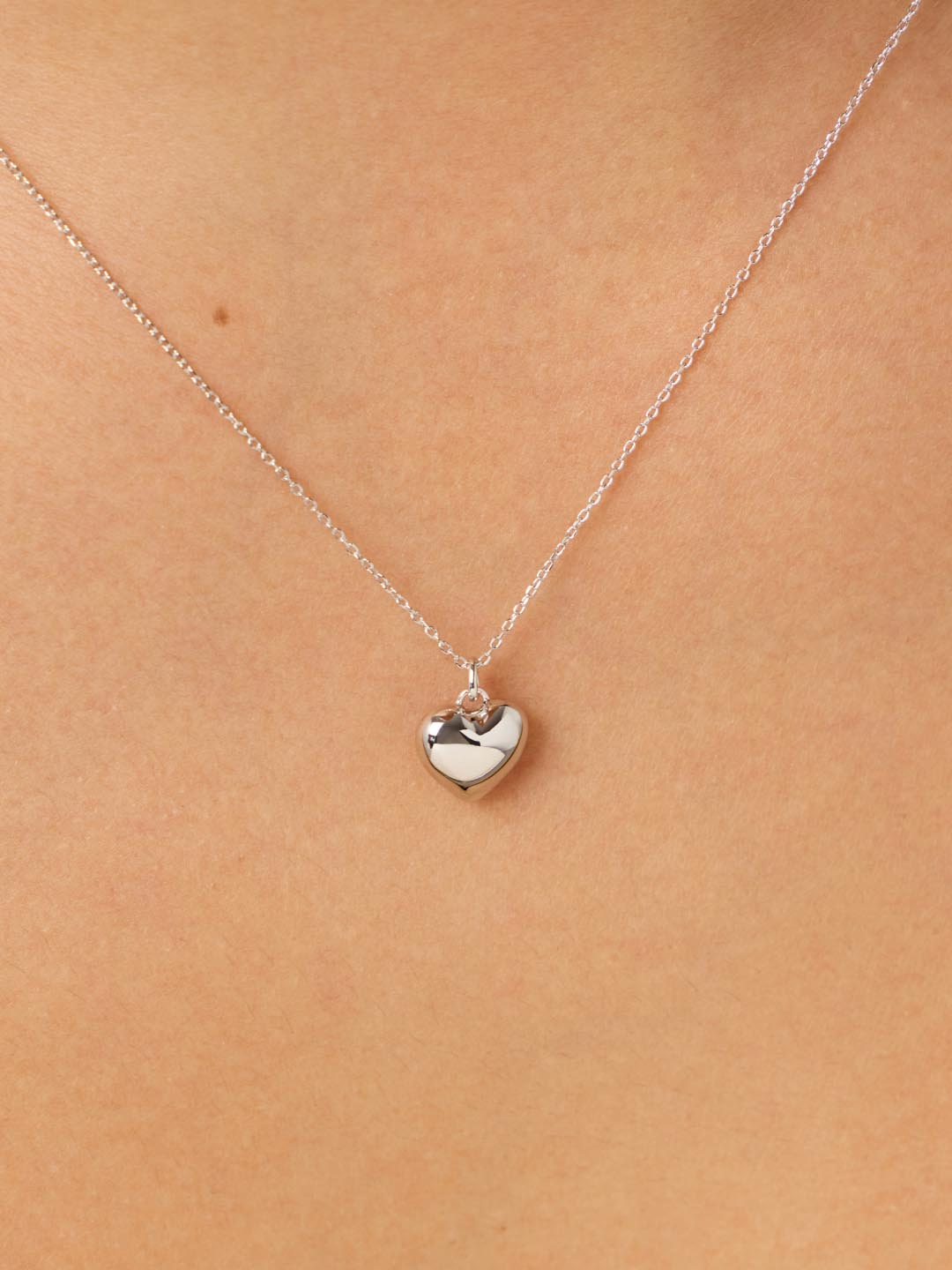 Gold Heart Necklace - Lev Small