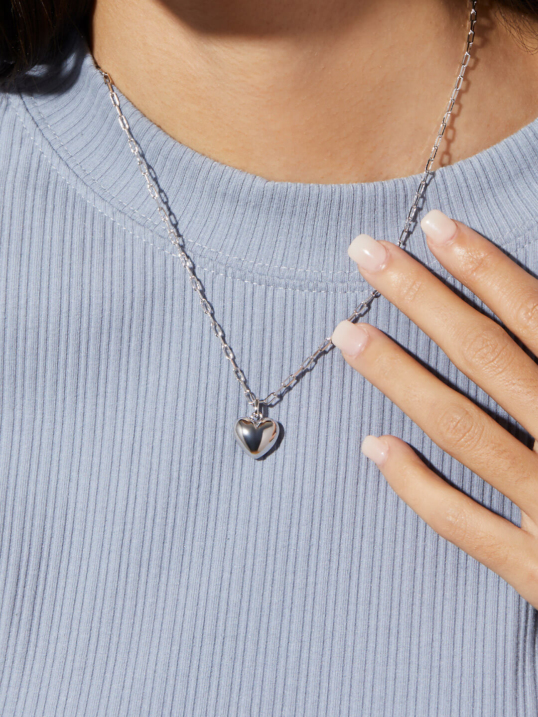 Gold Heart Necklace - Lev Small