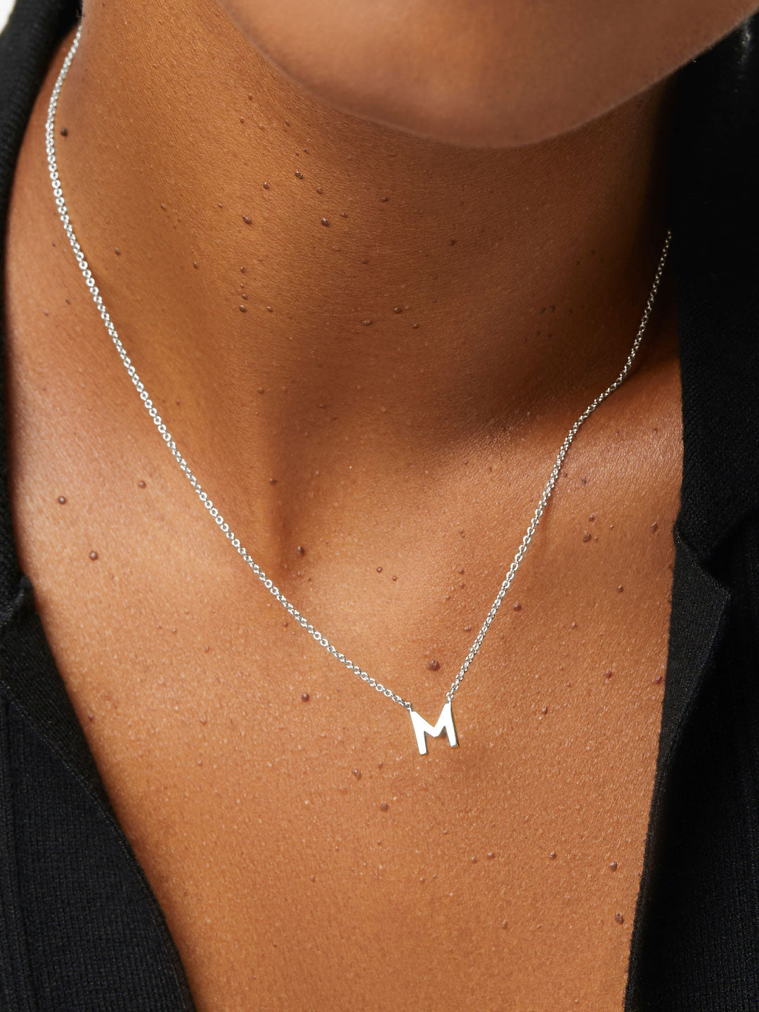 Gold Initial Necklace - Letter Necklace