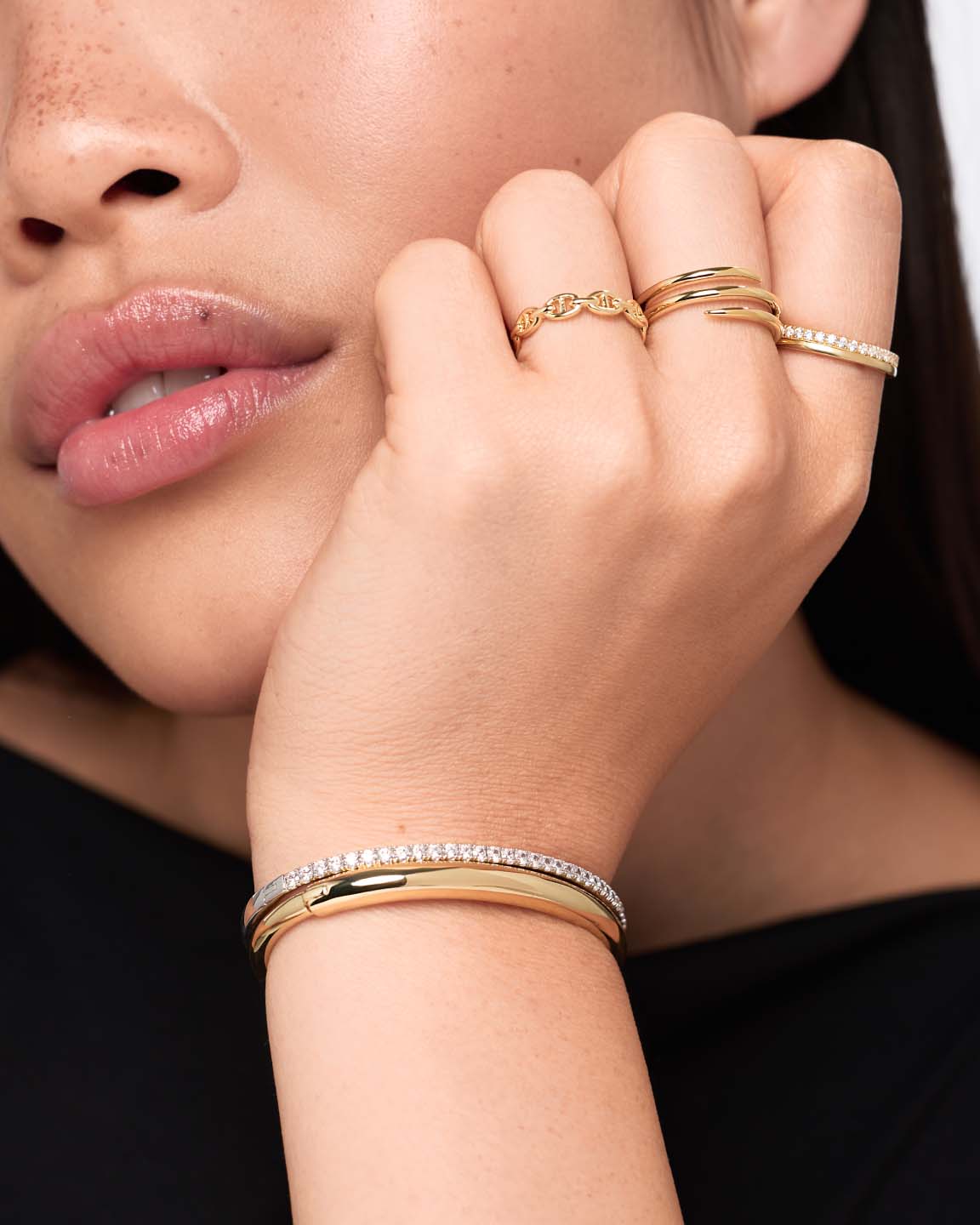 Bangle Bracelet - Juliette Silver