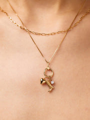 Solid Yellow Gold - Charm Collector Necklace