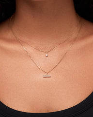 Solid Gold Diamond Fine Necklace Charms For Women Ana Luisa Diamond Toggle Charm