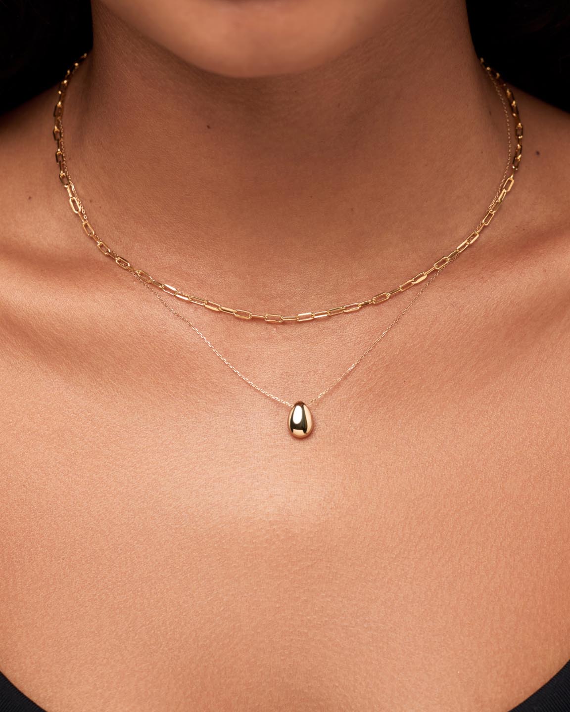 Solid Gold Fine Chain Necklaces For Women Ana Luisa Medium Paperclip Necklace
