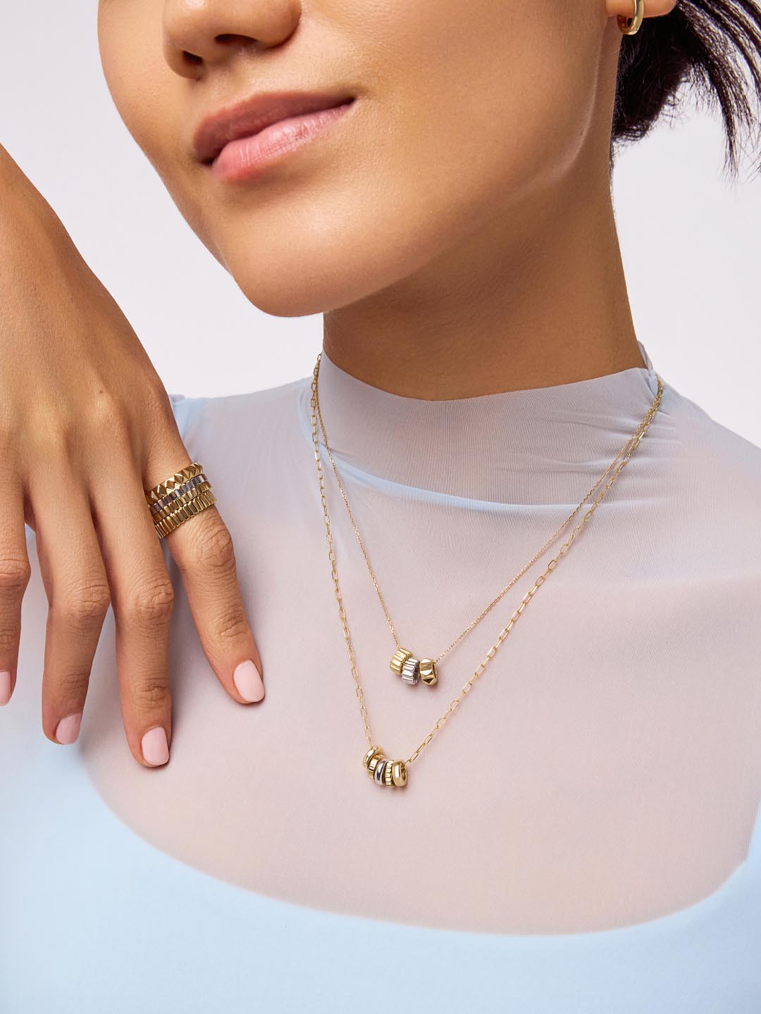 Solid White Gold - Galaxy Charm