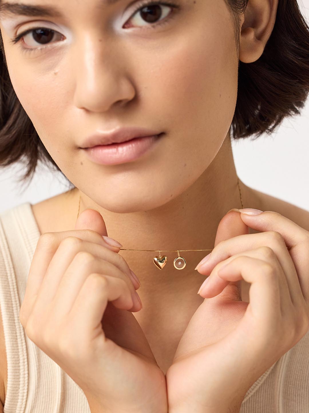 Gold Pendant - Gold Heart Charm