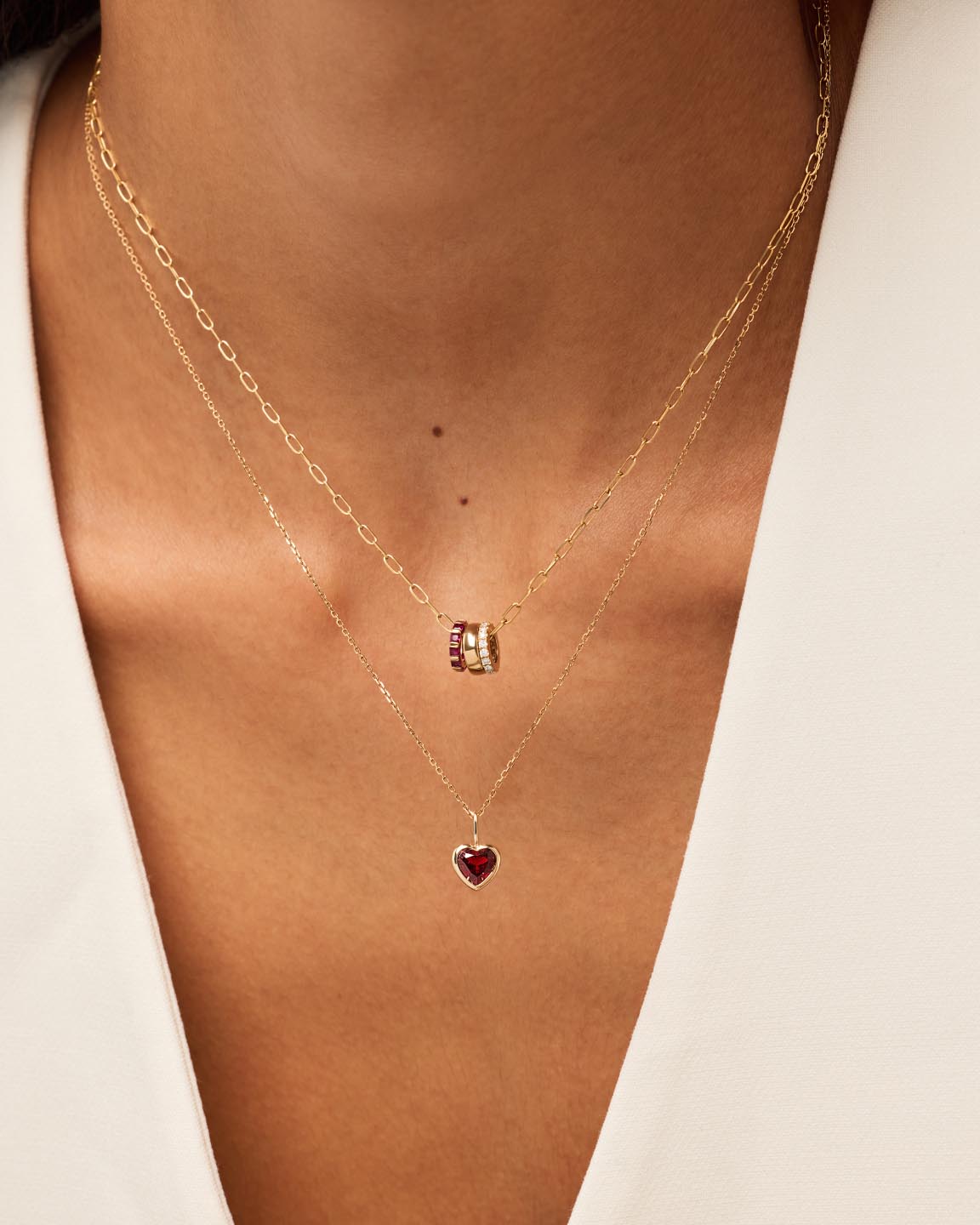 Gold Pendant - Gold Heart Charm
