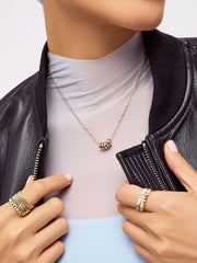 Solid White Gold - Eclipse Charm