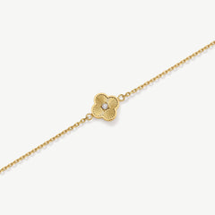 Pleated Clover Bracelet