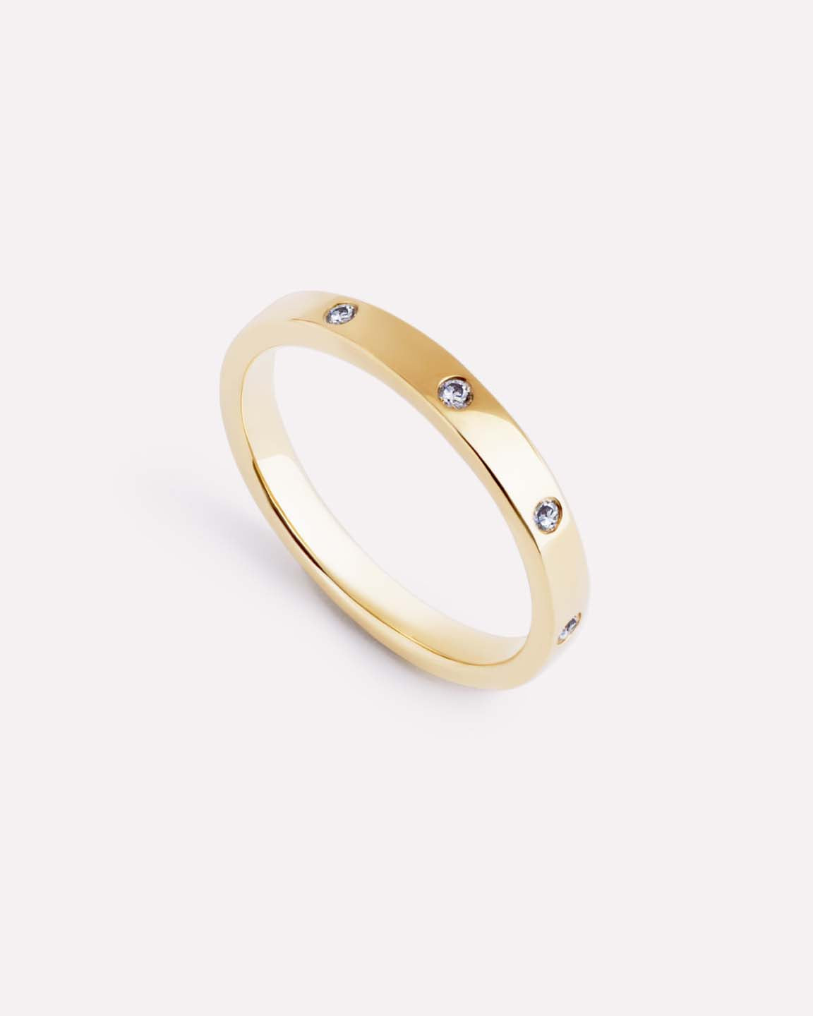 Gold Band Ring - Selena Ring