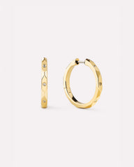Gold Hoop Earrings - Walker Hoops