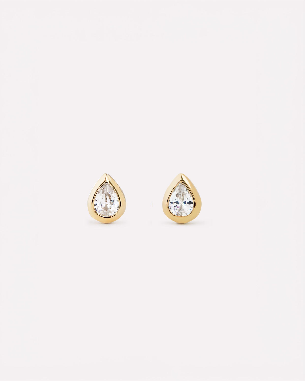 Gold Stud Earrings - Lennox Studs