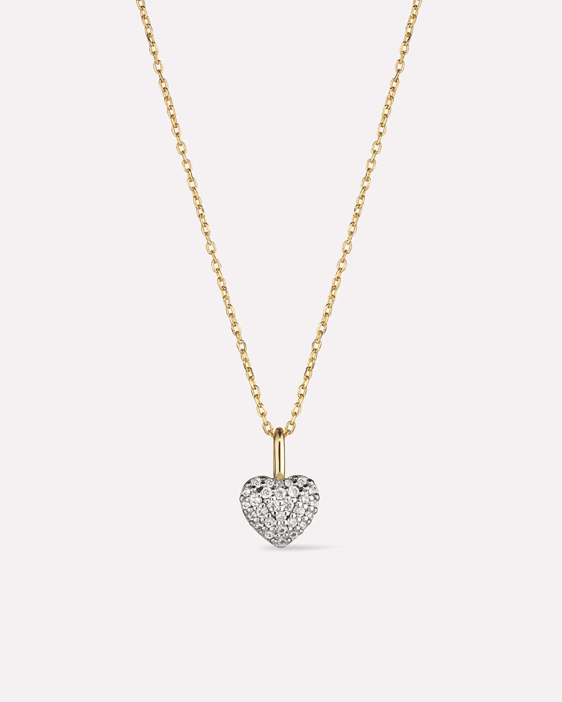 14K Gold Plated Cubic Zirconia Love Pave Vday Pendant Necklaces For Women Ana Luisa Ellery