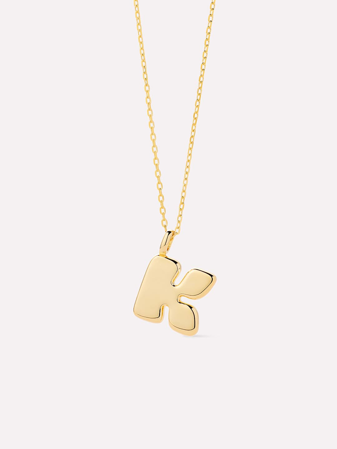 Gold Initial Necklace - Letter Necklace