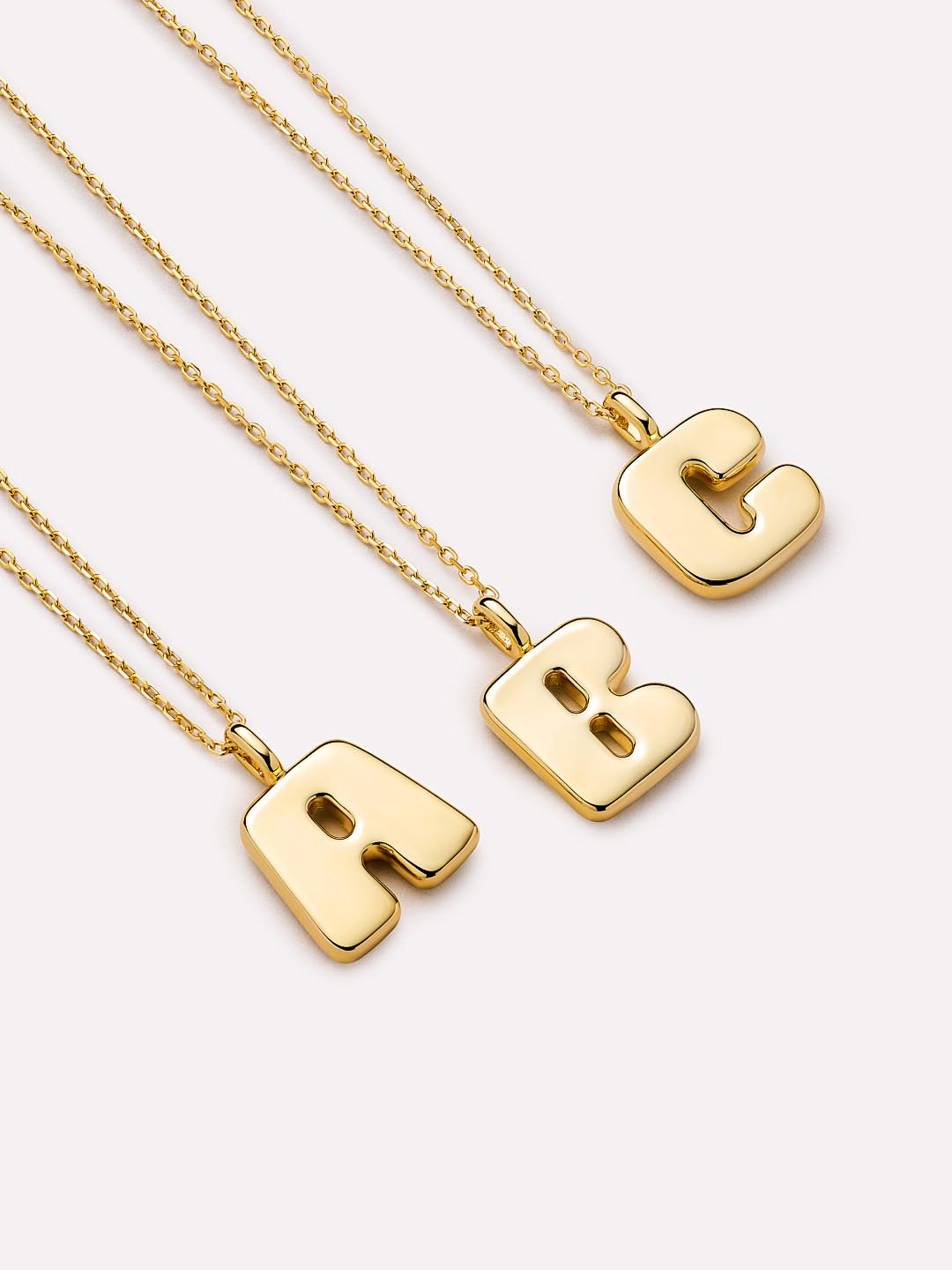 Gold Initial Necklace - Letter Necklace