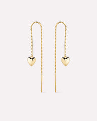 14K Gold Plated Sterling Silver Love Lev Heritage Delicate Threader Earrings For Women Ana Luisa Lev Threaders