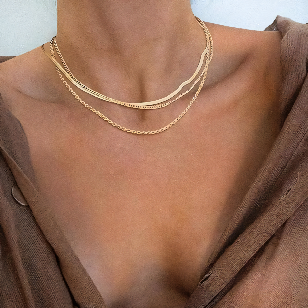 3-Piece Classic Necklace Choker Stack