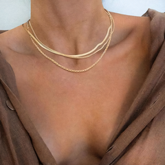 3-Piece Classic Necklace Choker Stack
