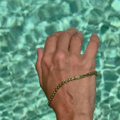 Green Tennis Bracelet