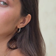 Large Pavé Hoops
