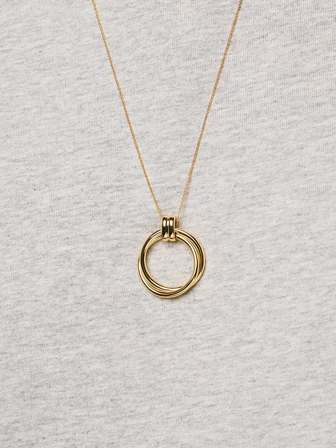 Gold Pendant Necklace - Penny