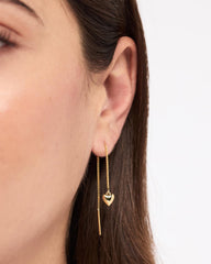 14K Gold Plated Sterling Silver Love Lev Heritage Delicate Threader Earrings For Women Ana Luisa Lev Threaders