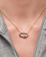 14K Gold Rhodium Plated Two Tone Statement Necklaces For Women Ana Luisa Cyrus Necklace