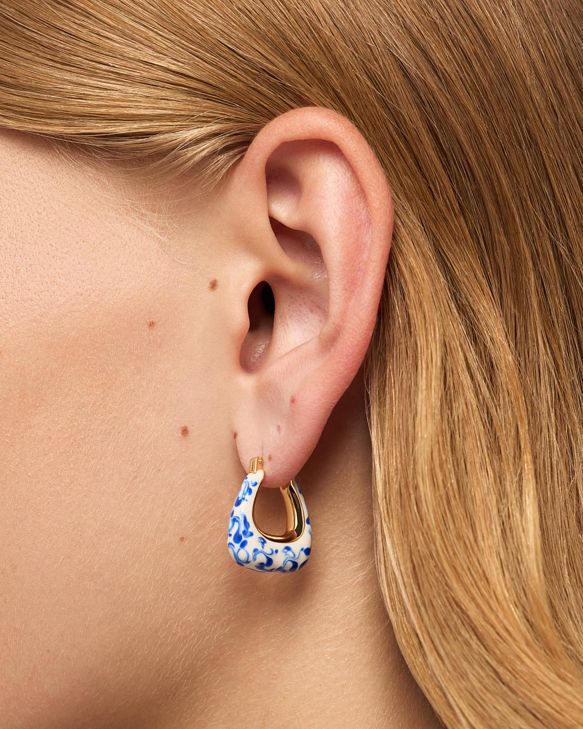 Chunky Gold Hoop Earrings - Colene
