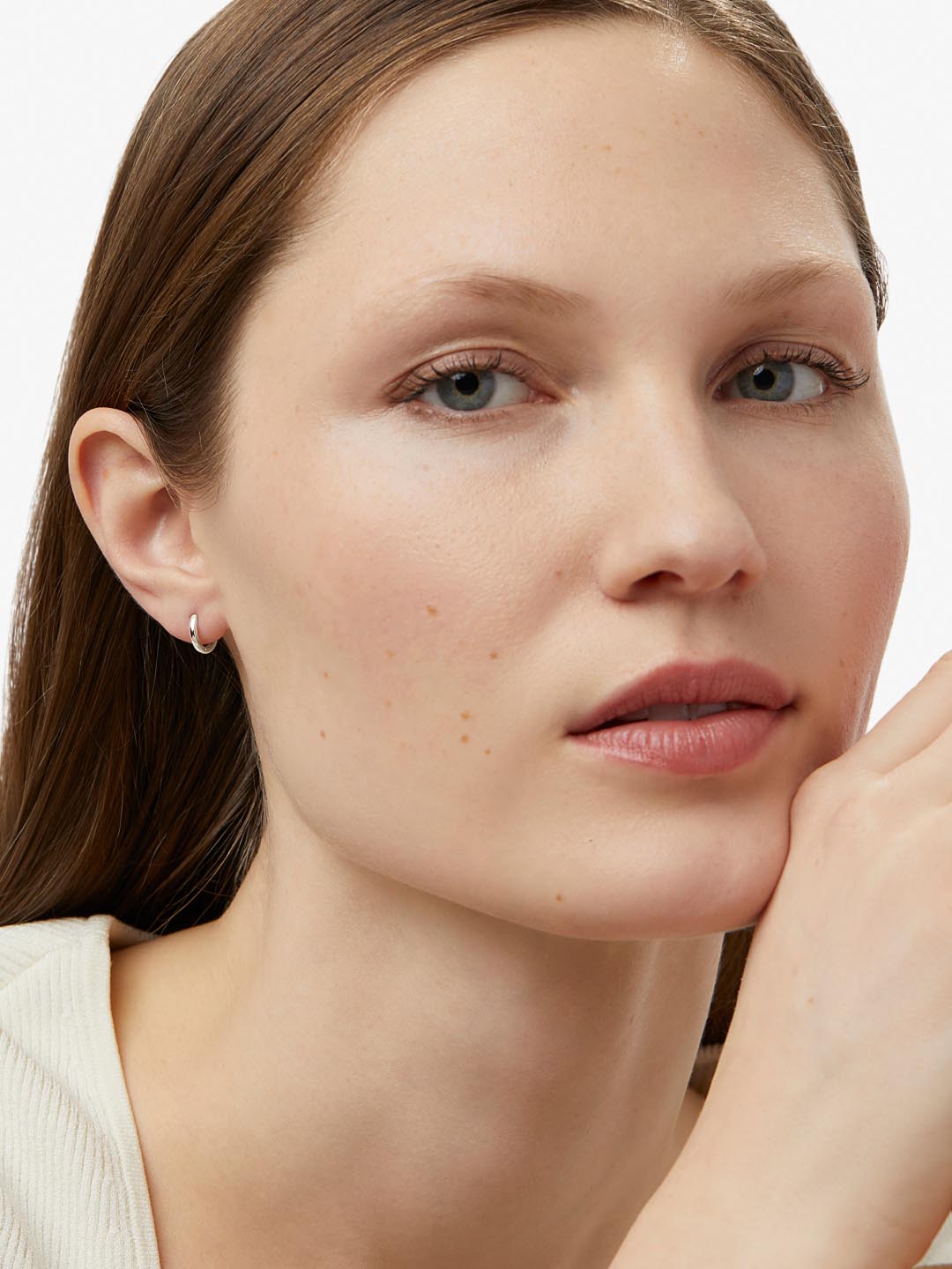 Gold Huggie Hoop Earrings - Gold Huggie Hoops