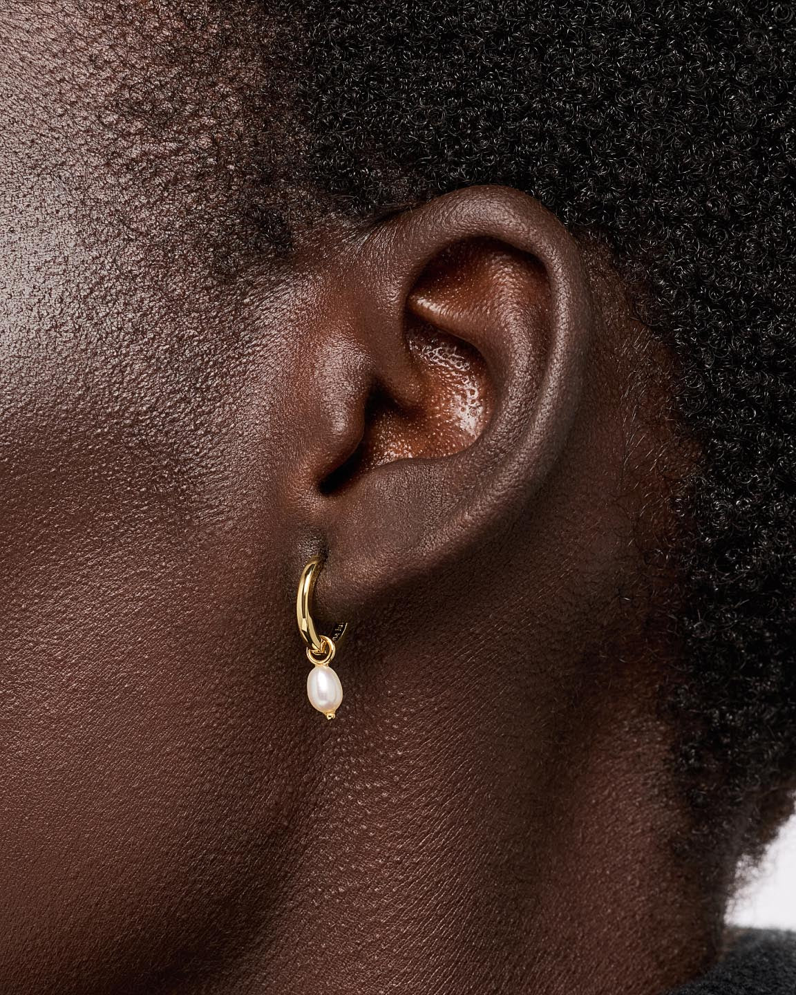 Drop Earrings - Lainey Medium Marble Blue