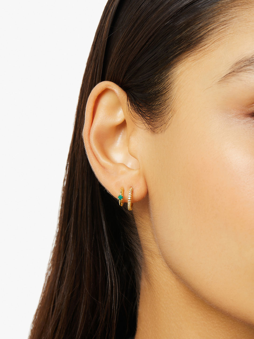 Double Hoop Earrings - Percy