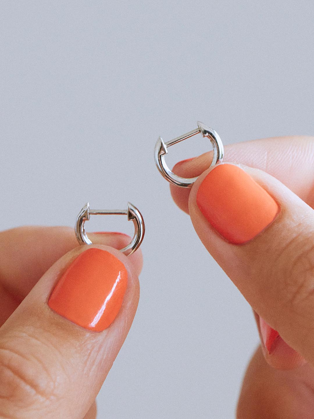 Sterling Silver - Mini Huggie Hoops