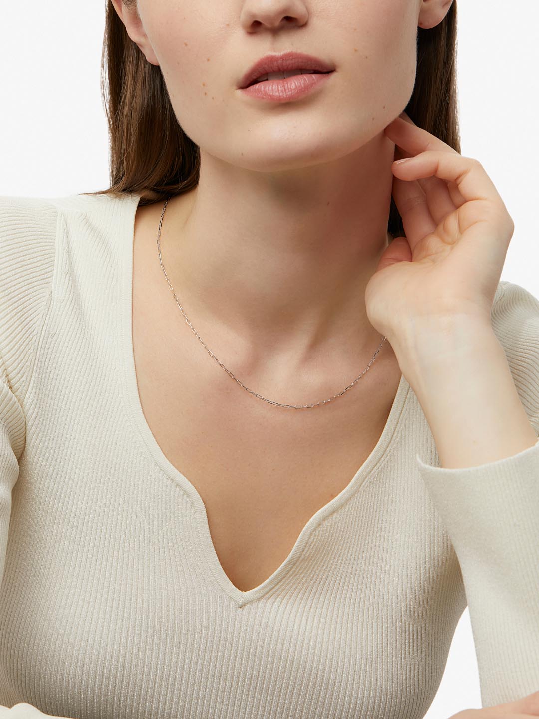 Gold Paperclip Chain Necklace - Gold Paperclip Necklace
