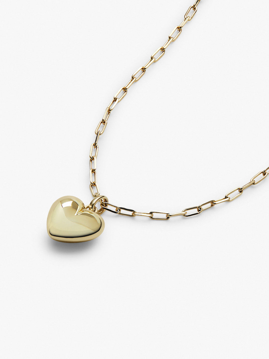 Gold Heart Necklace - Lev Small