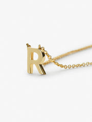 Gold Initial Necklace - Letter Necklace