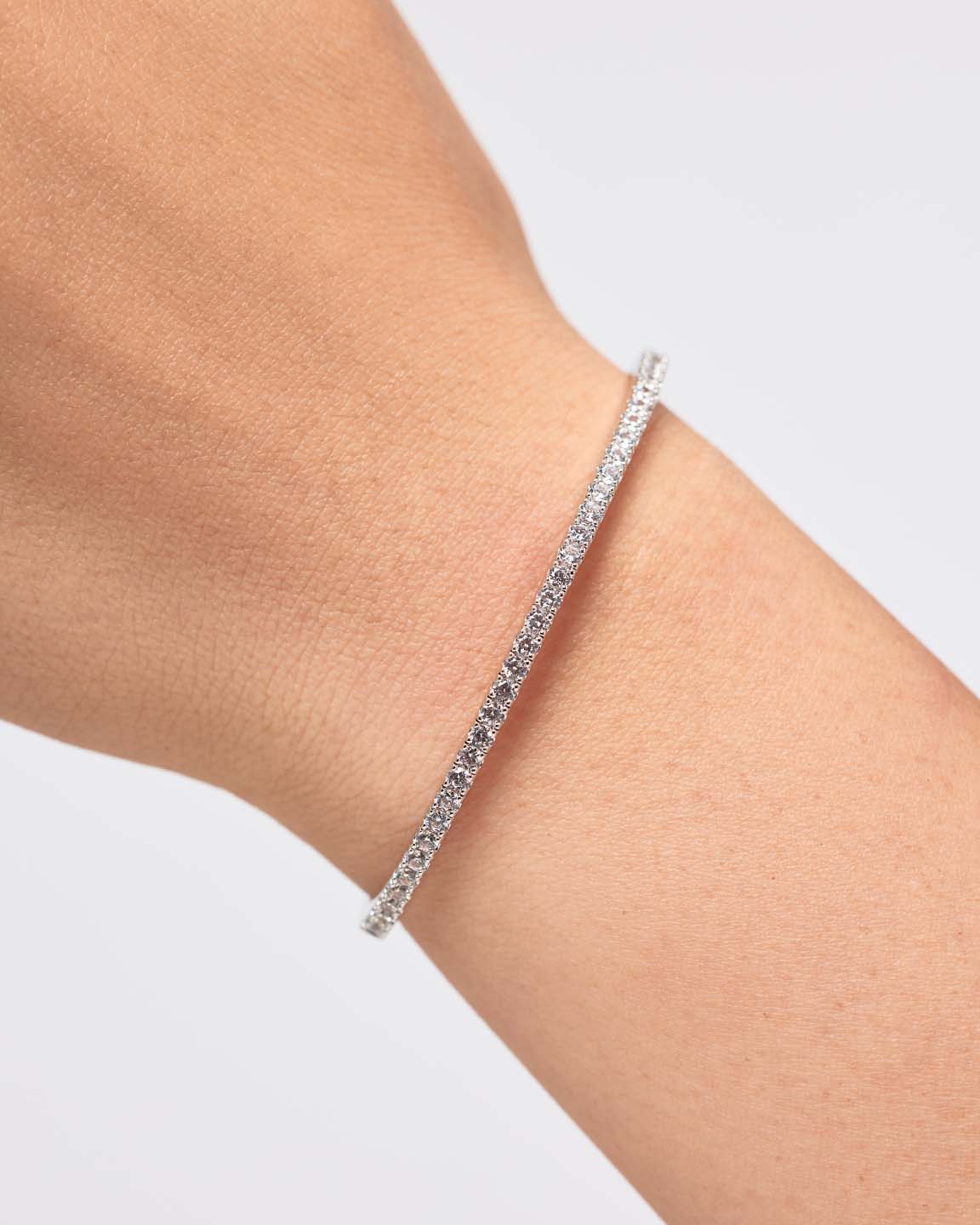 Bangle Bracelet - Juliette Silver
