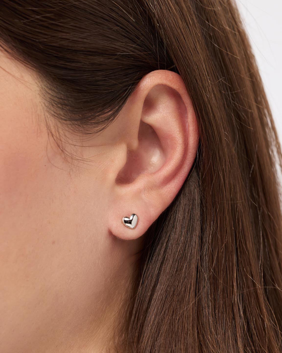 Rhodium Plated Silver Love Lev Heritage Stud Earrings For Women Ana Luisa Lev Studs Silver