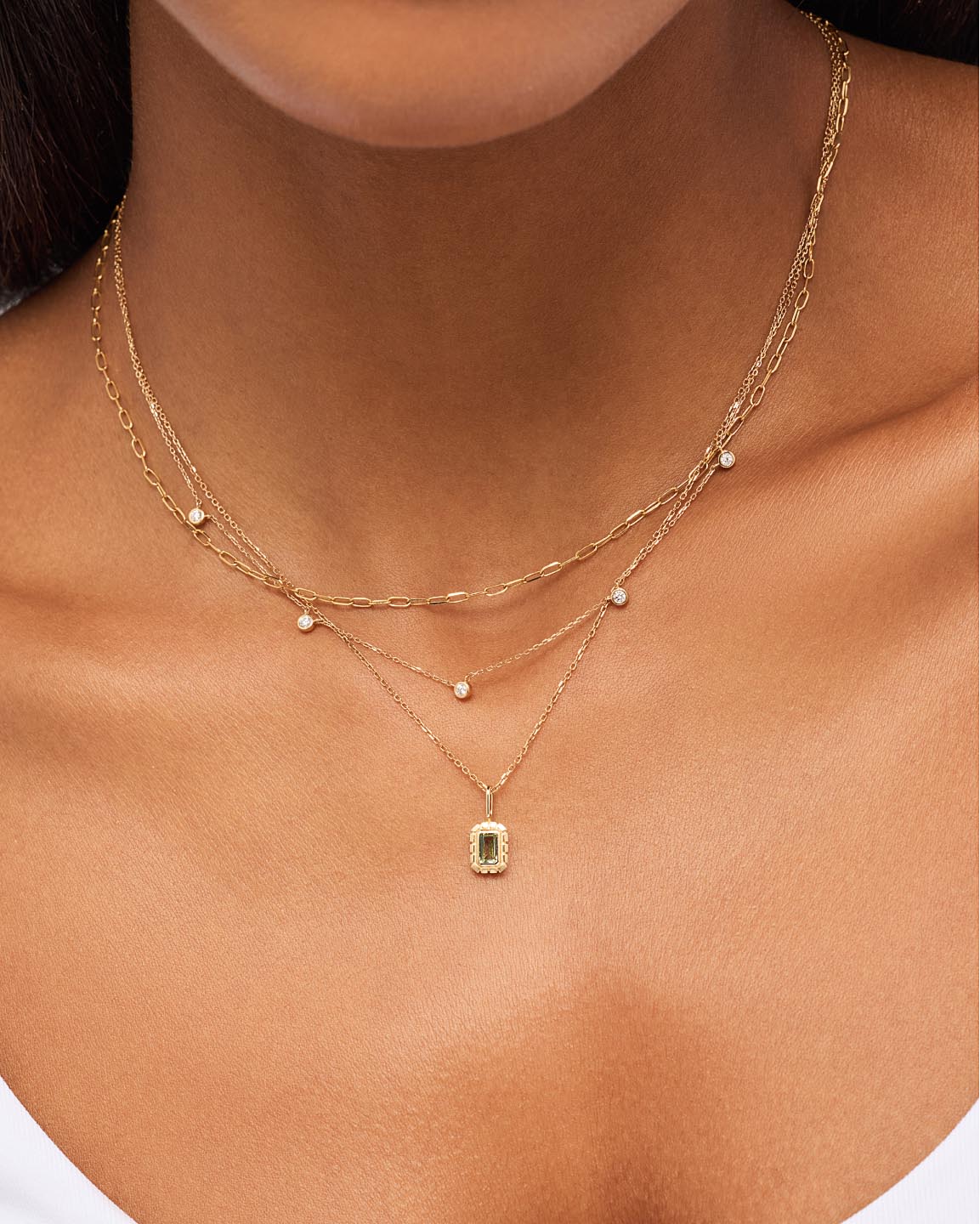 Solid Gold Semi Precious Stones Pendants Necklace Charms For Women Ana Luisa Heirloom Charm