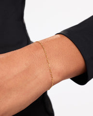 Solid Gold Diamond Fine Chain Bracelets For Women Ana Luisa Figaro Chain Bracelet