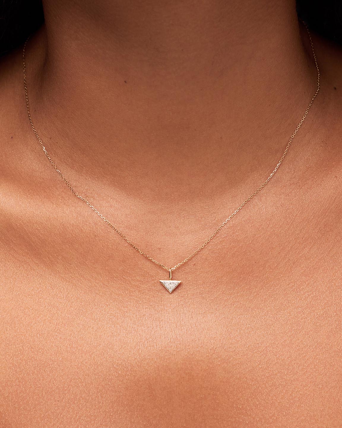 Solid Gold Diamond Fine Necklace Charms For Women Ana Luisa Trillion Diamond Charm