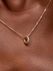 Solid Yellow Gold - Diamond Aurora Necklace