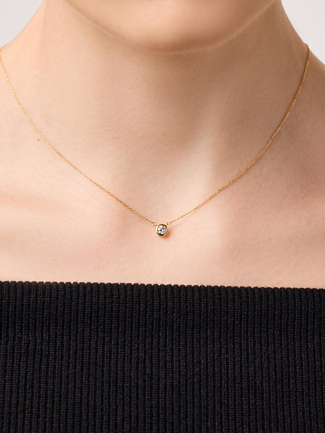 Diamond Necklace - Gold Diamond Necklace