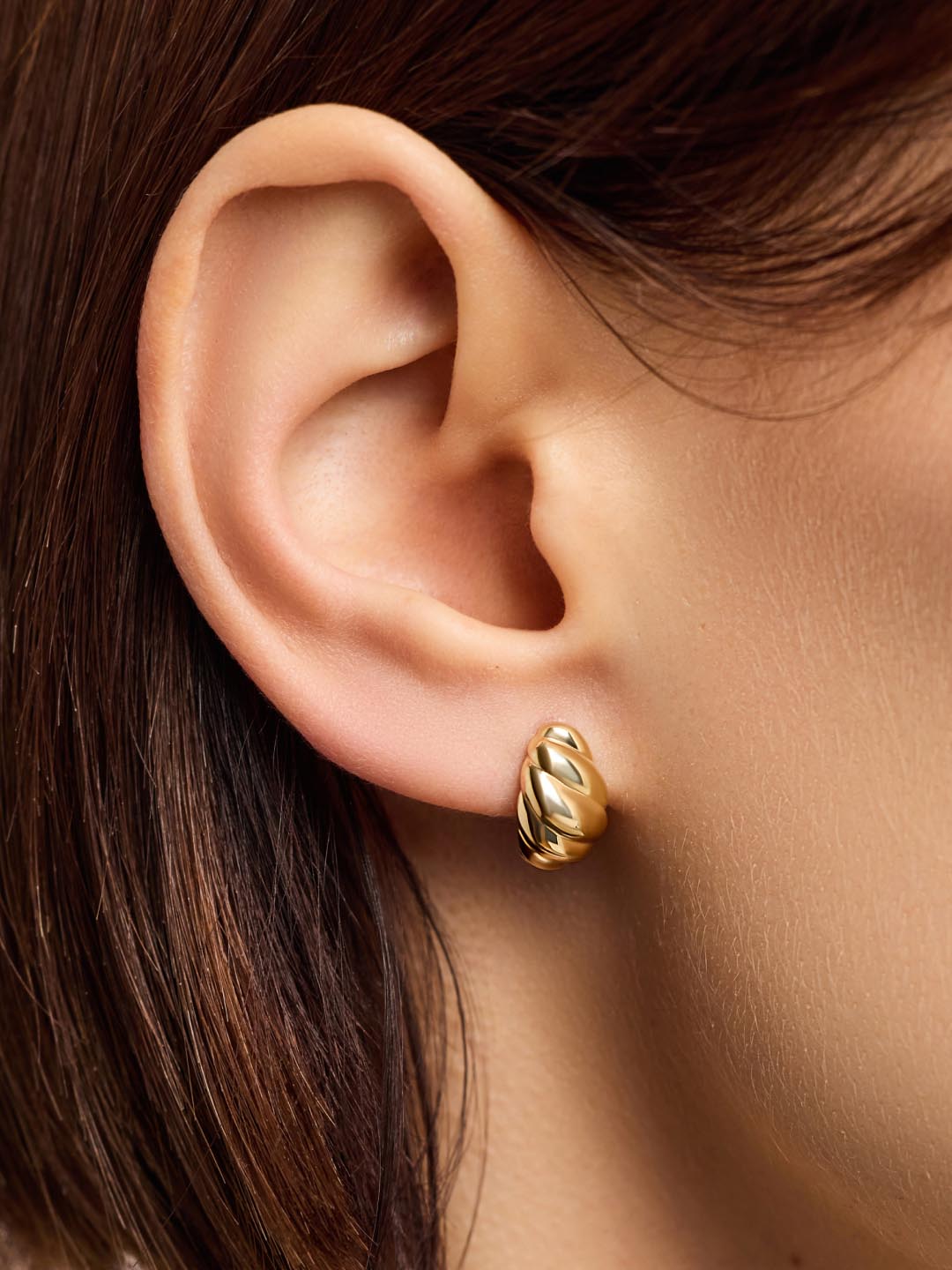 Gold Stud Earrings - Gold Mini Teardrop Studs