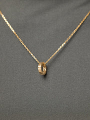 Solid Yellow Gold - Orbit Charm