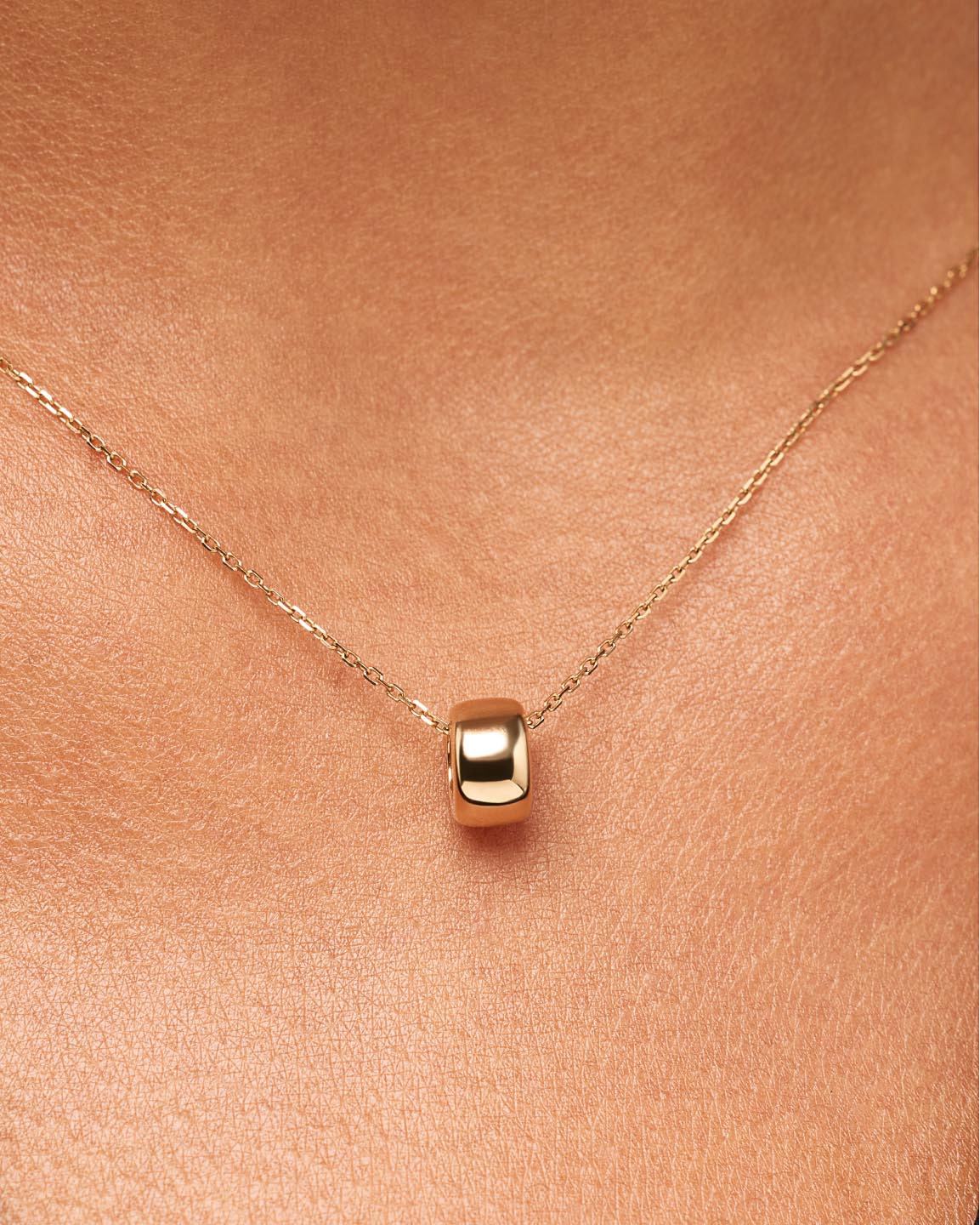 Solid Yellow Gold - Luna Charm