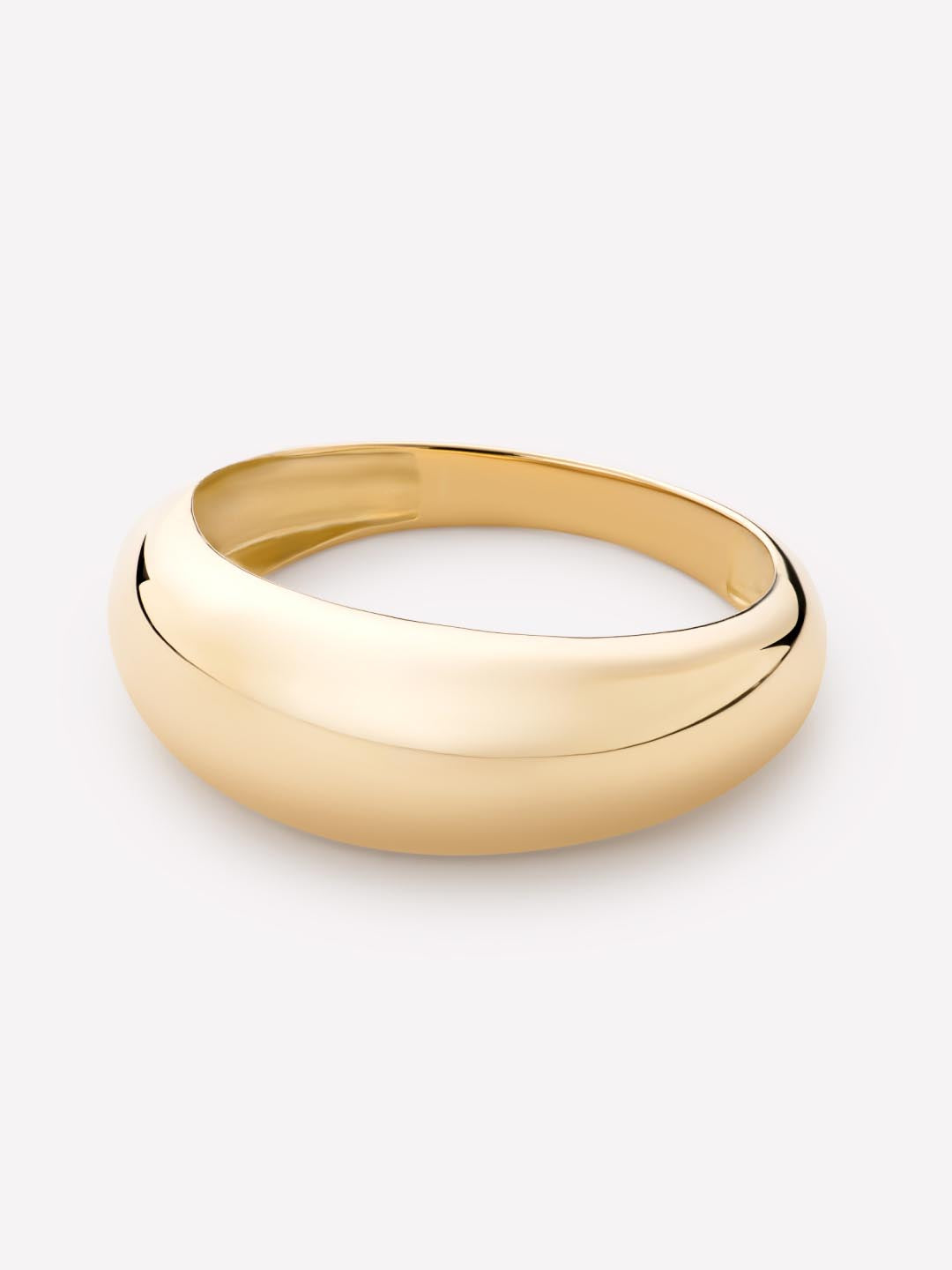Gold Band Ring - Gold Slim Dome Ring