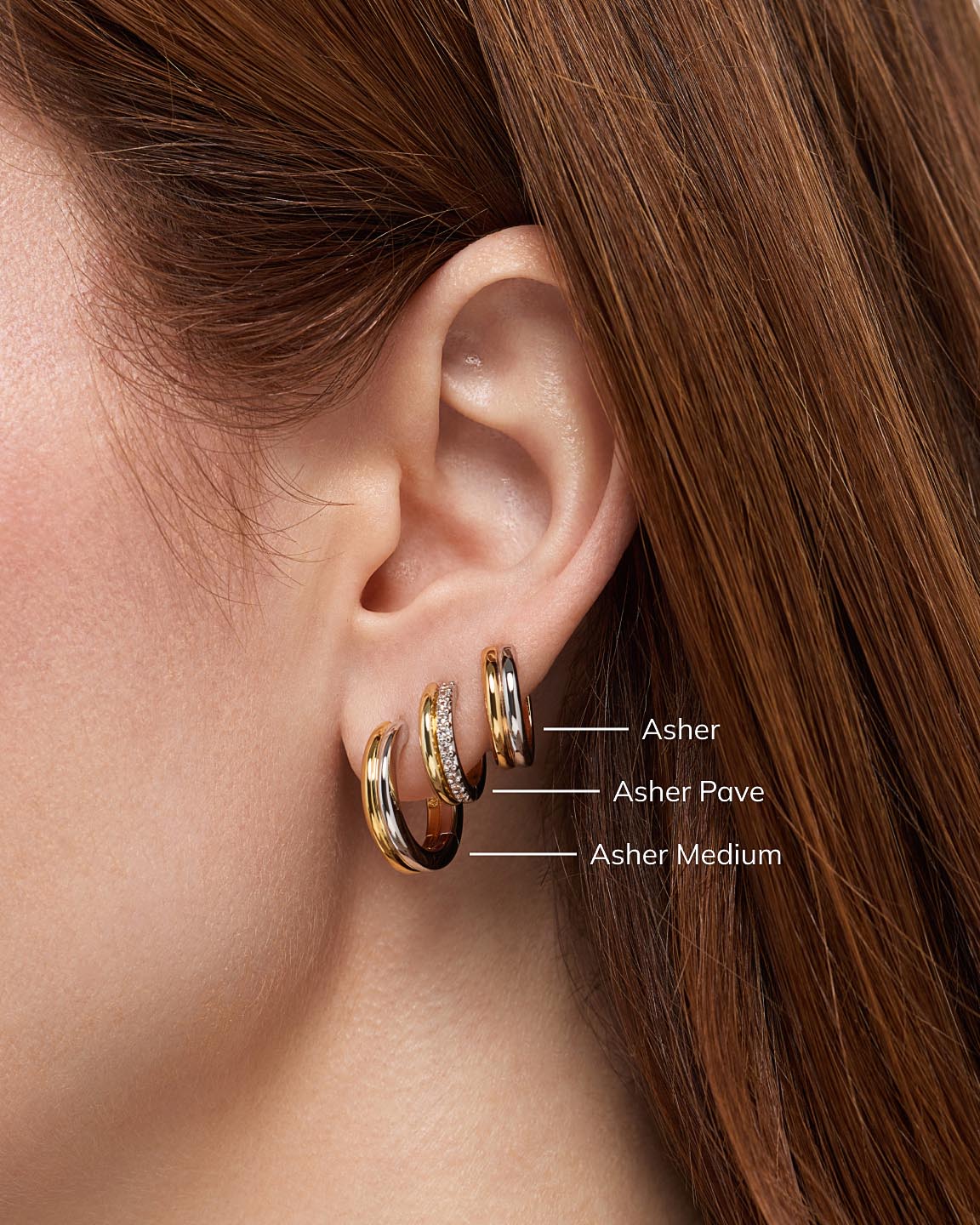 Hoop Earrings - Asher Medium